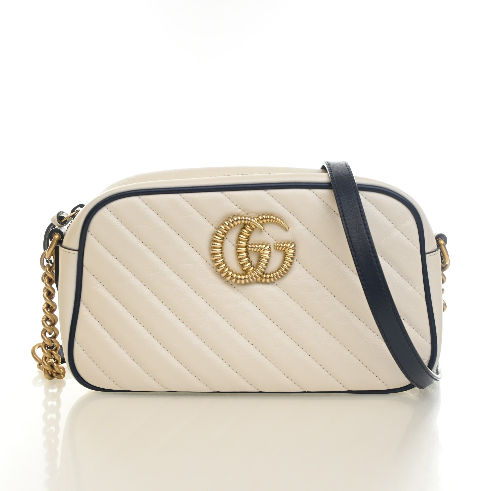 Gucci Small Calfskin GG Marmont Torchon Camera Bag