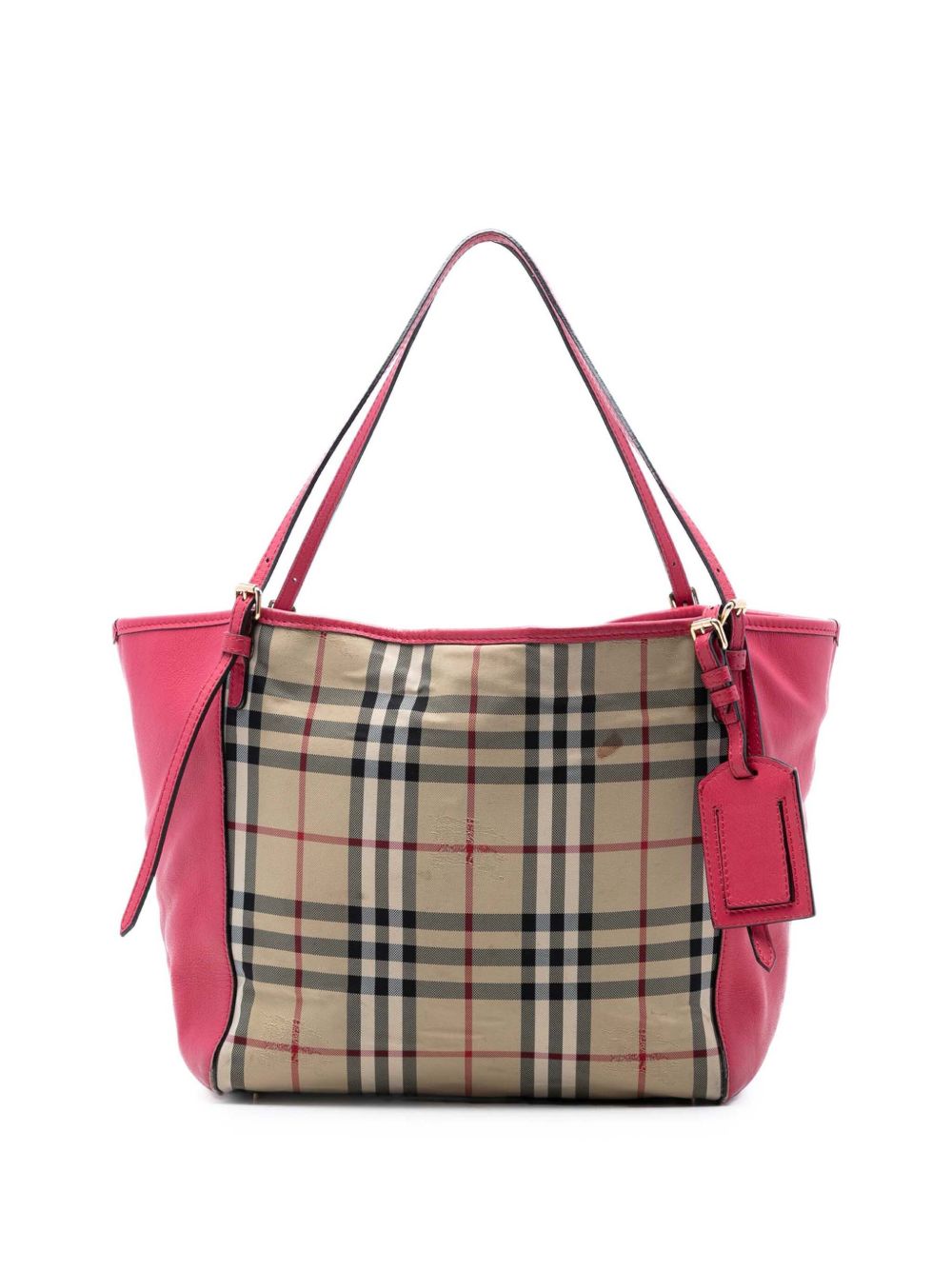 2000-2017 Small Haymarket Check Canvas and Leather Canterbury tote bag