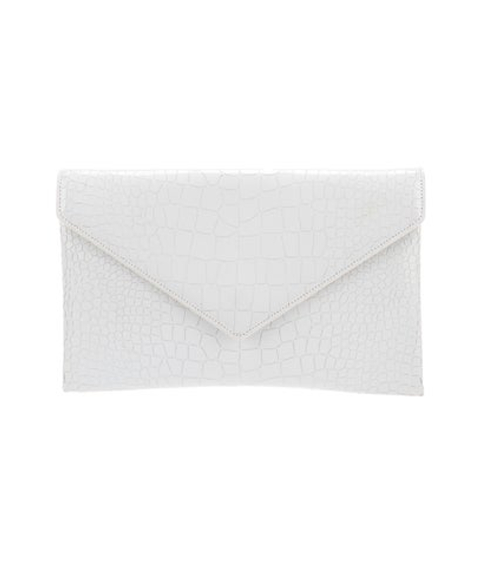 Alaia Embossed Leather Clutch