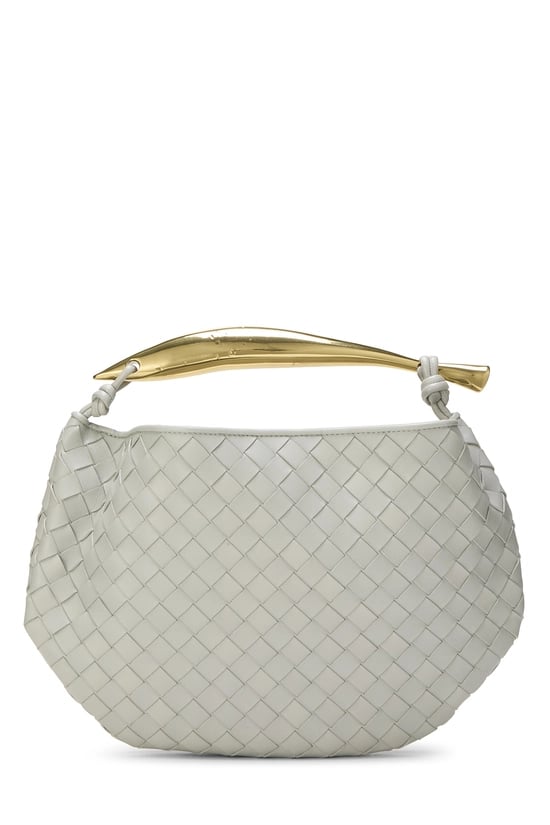 Grey Intrecciato Sardine Bag