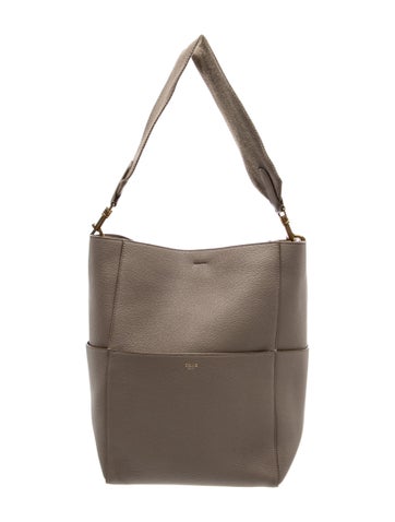 Celine Leather Seau Sangle