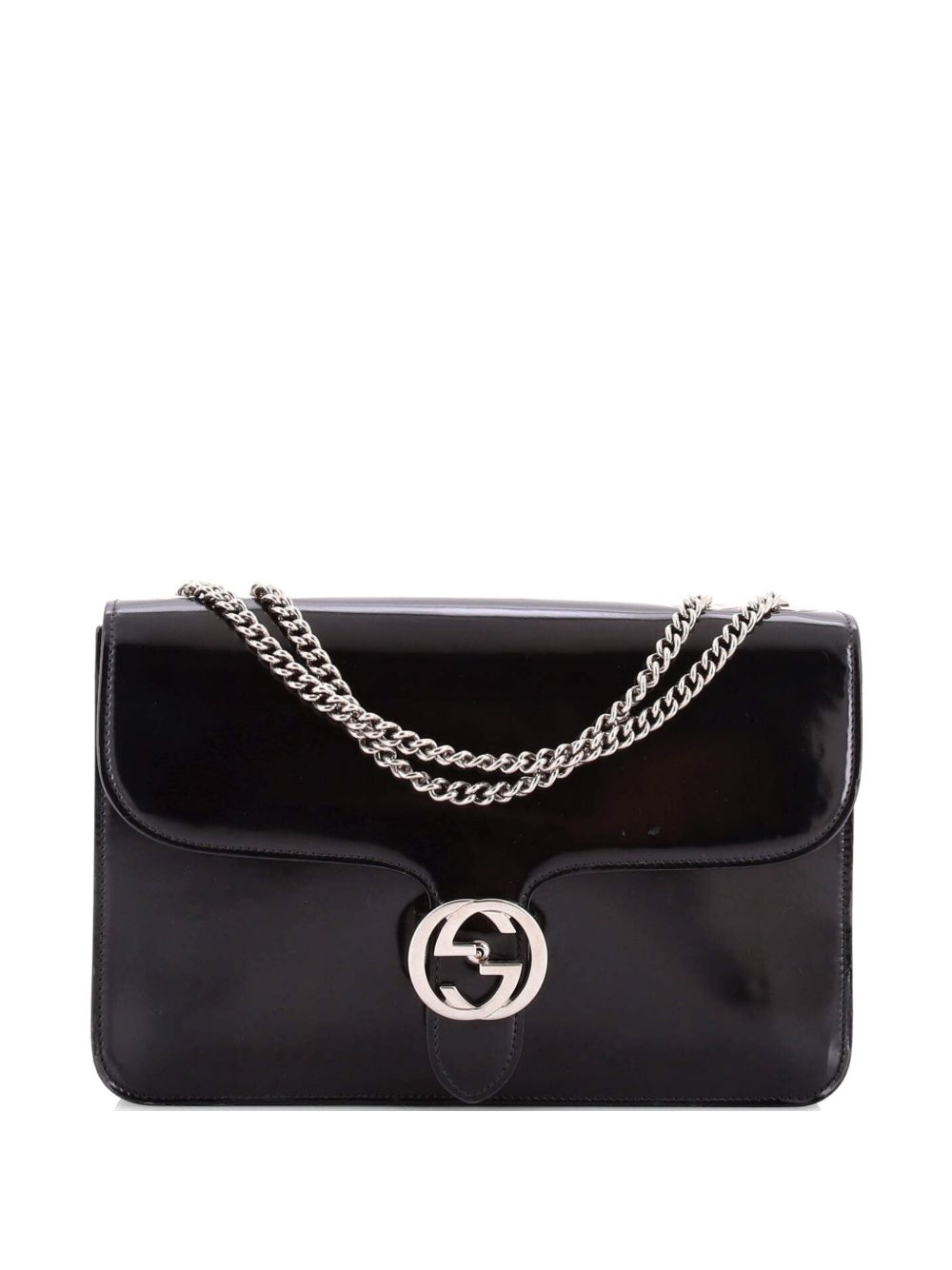 Interlocking Patent Medium shoulder bag