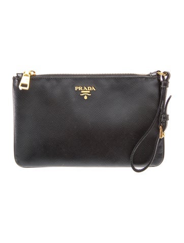 Saffiano Leather Clutch
