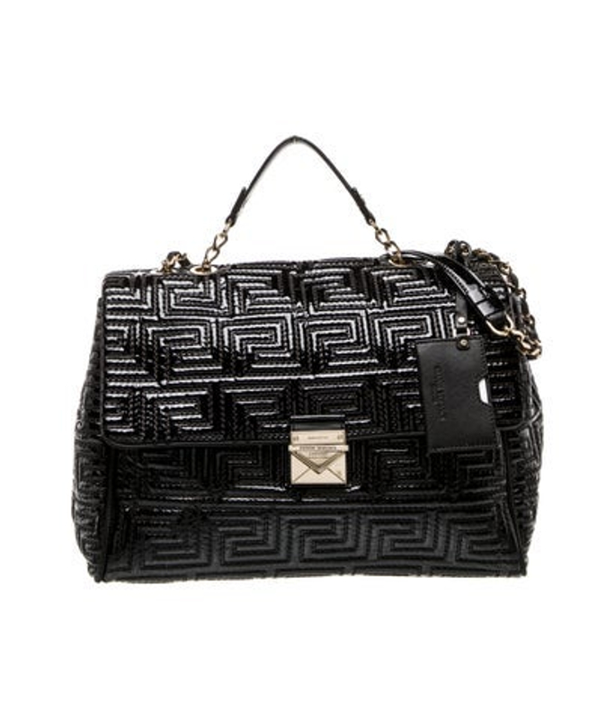 Versace Patent Leather Shoulder Bag