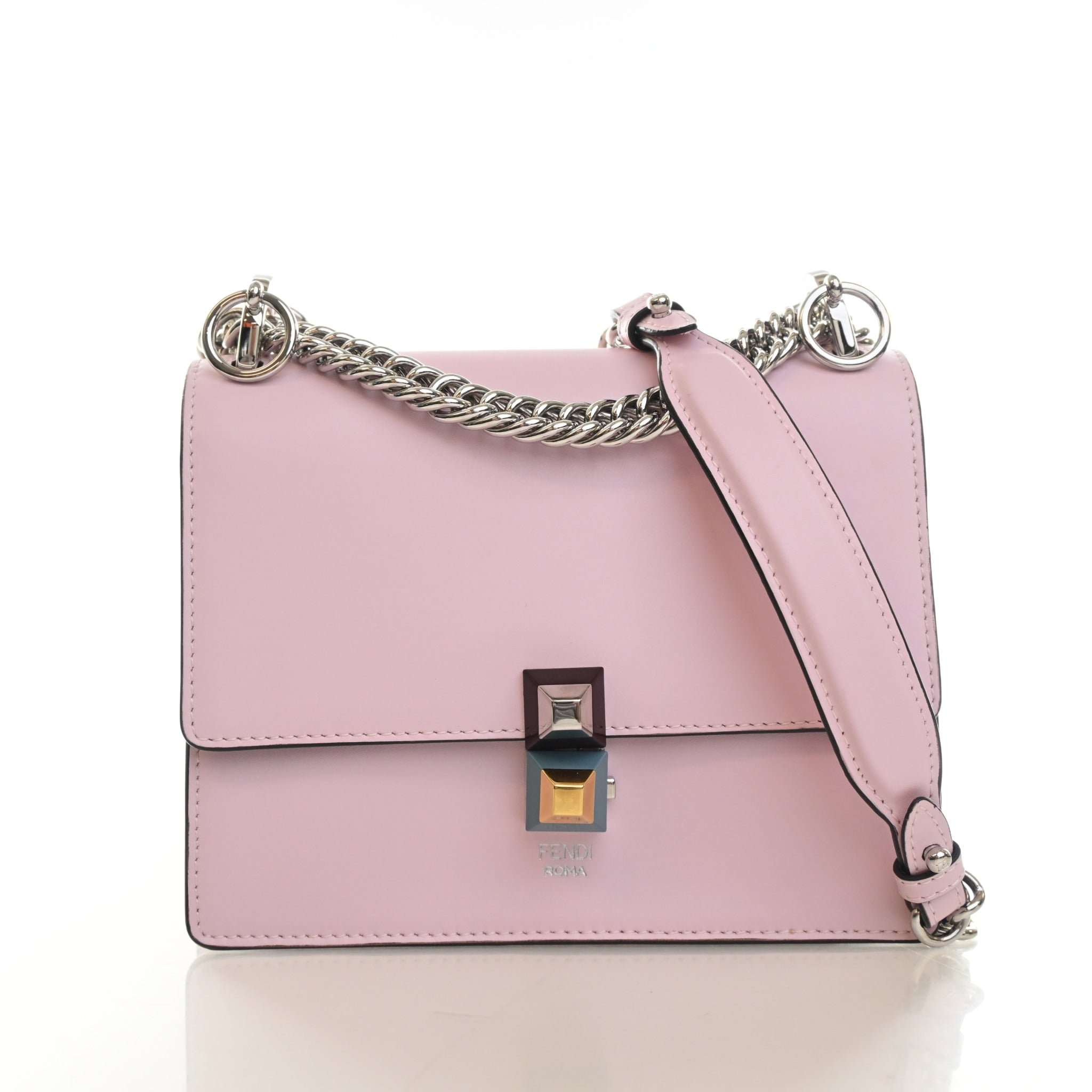 Fendi Small Calfskin Kan I Shoulder Bag