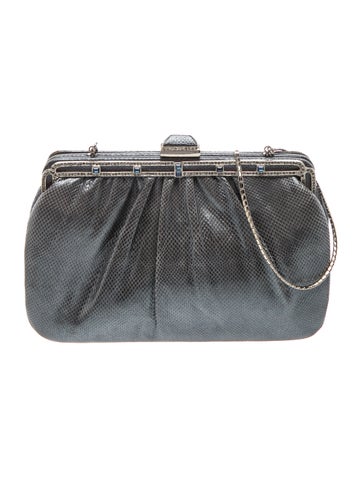Embossed Leather Shoulder Bag