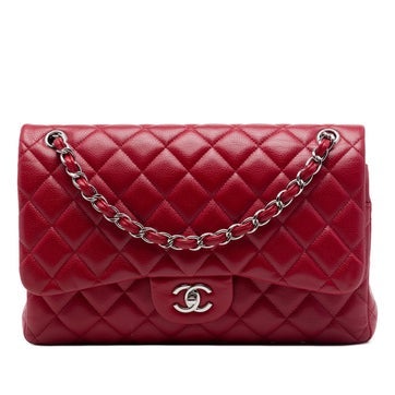 Jumbo Classic Caviar Double Flap
