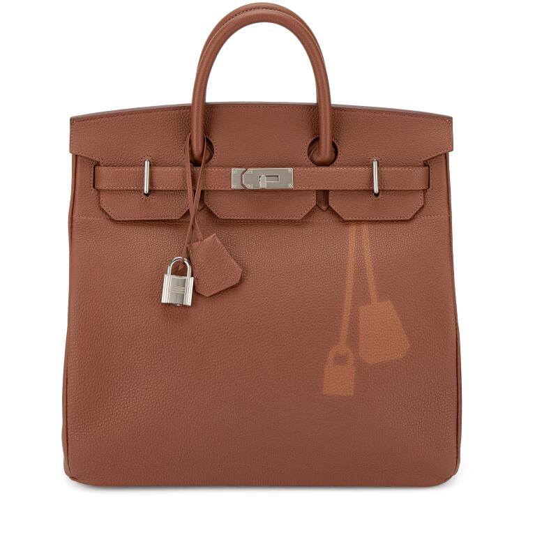 Hermes Limited Edition Gold Togo Coup De Soleil HAC Haut à Courroies 40 Palladium Hardware, 2024