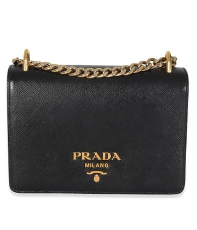 Prada Saffiano Lux Chain Shoulder Bag