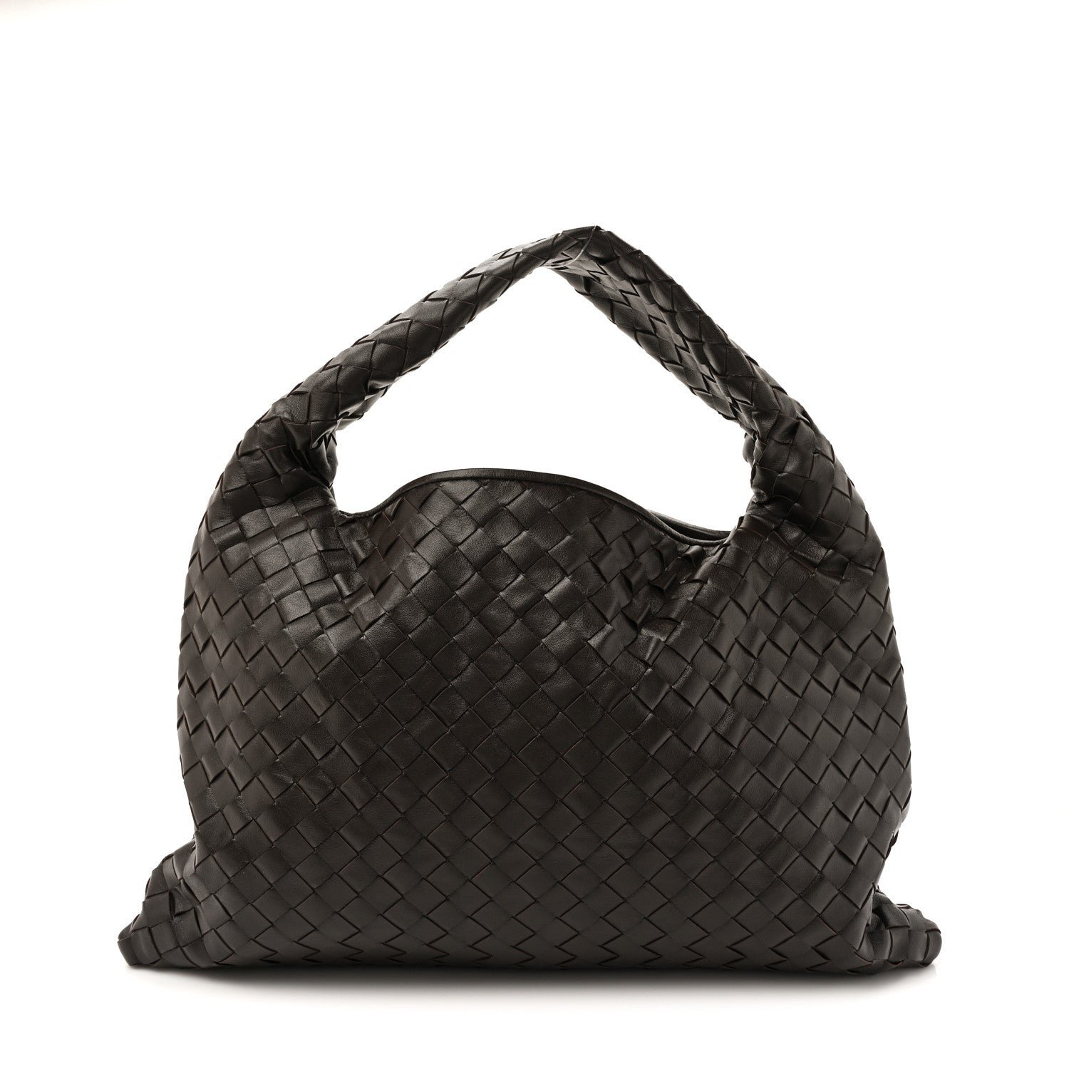 Bottega Veneta Calfskin Intrecciato Small Hop Fondant