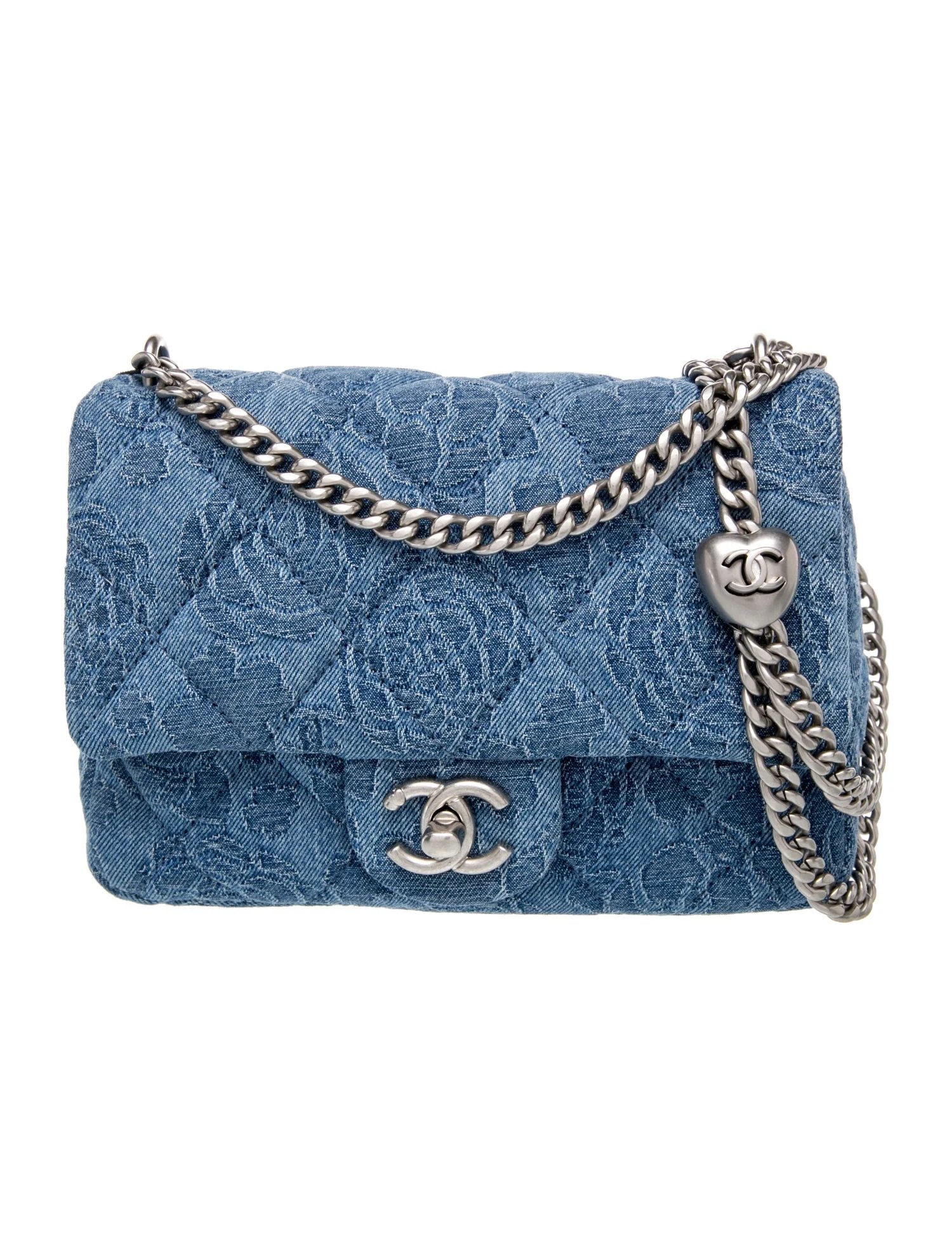 Mini Square Denim Sweetheart Crush Flap Bag