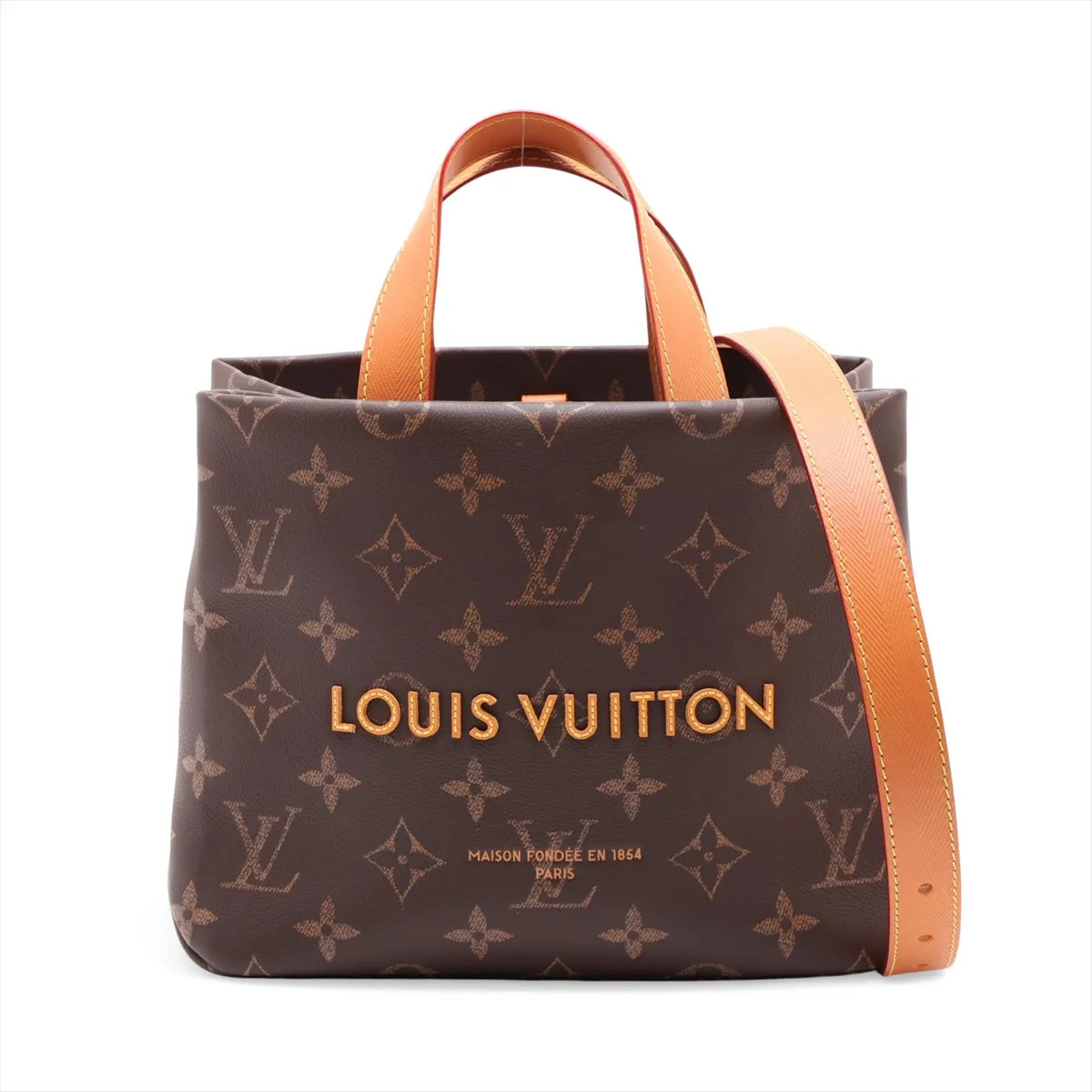 Louis Vuitton Monogram Shopper tote mini M27019 Brown There was an RFID response