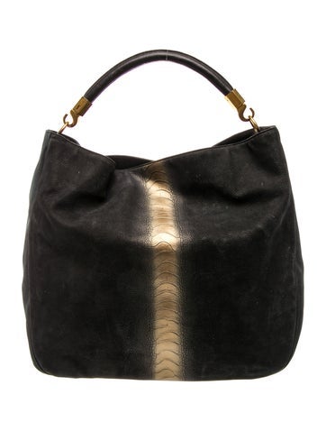 Nubuck Top Handle Bag