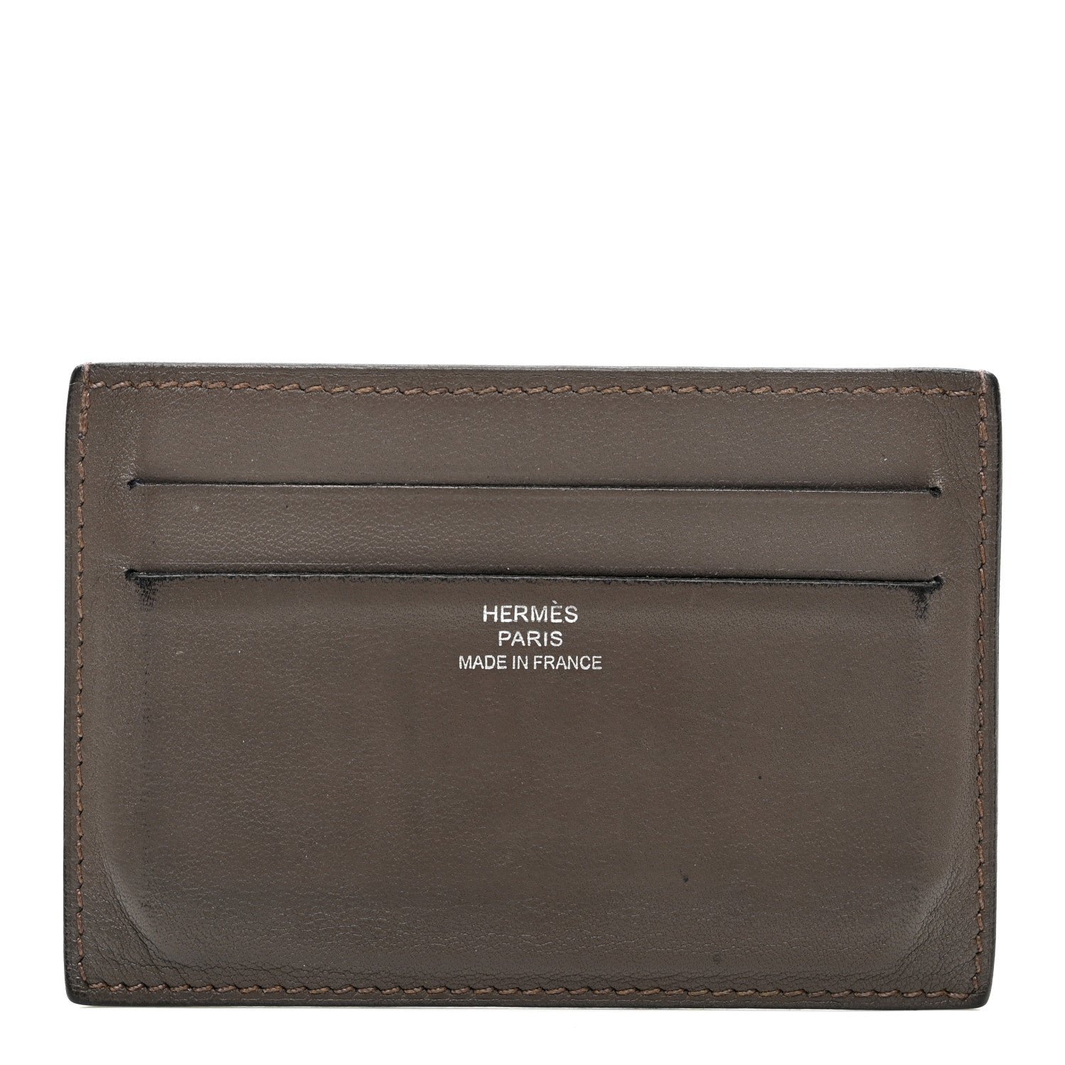 Hermes Swift Citizen Twill Card Case Etain