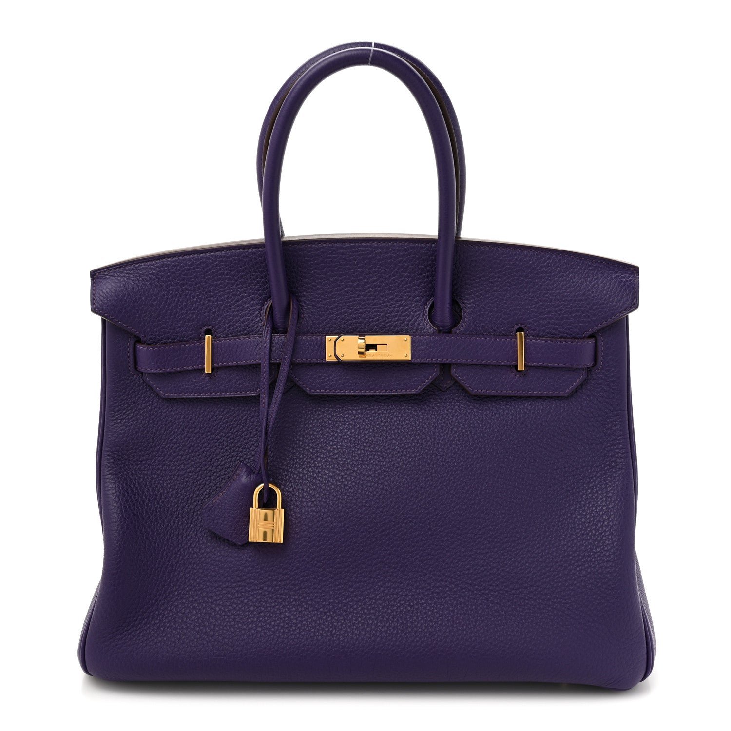 Hermes Taurillon Clemence Birkin 35 Iris