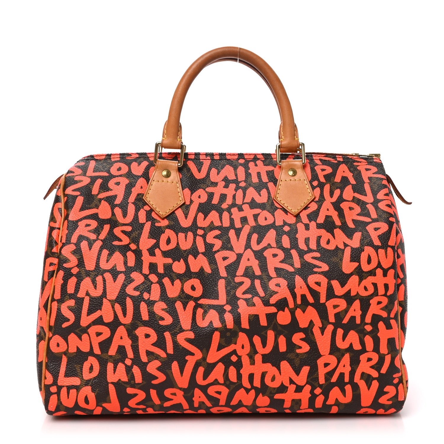 Louis Vuitton Monogram Graffiti Speedy 30 Orange