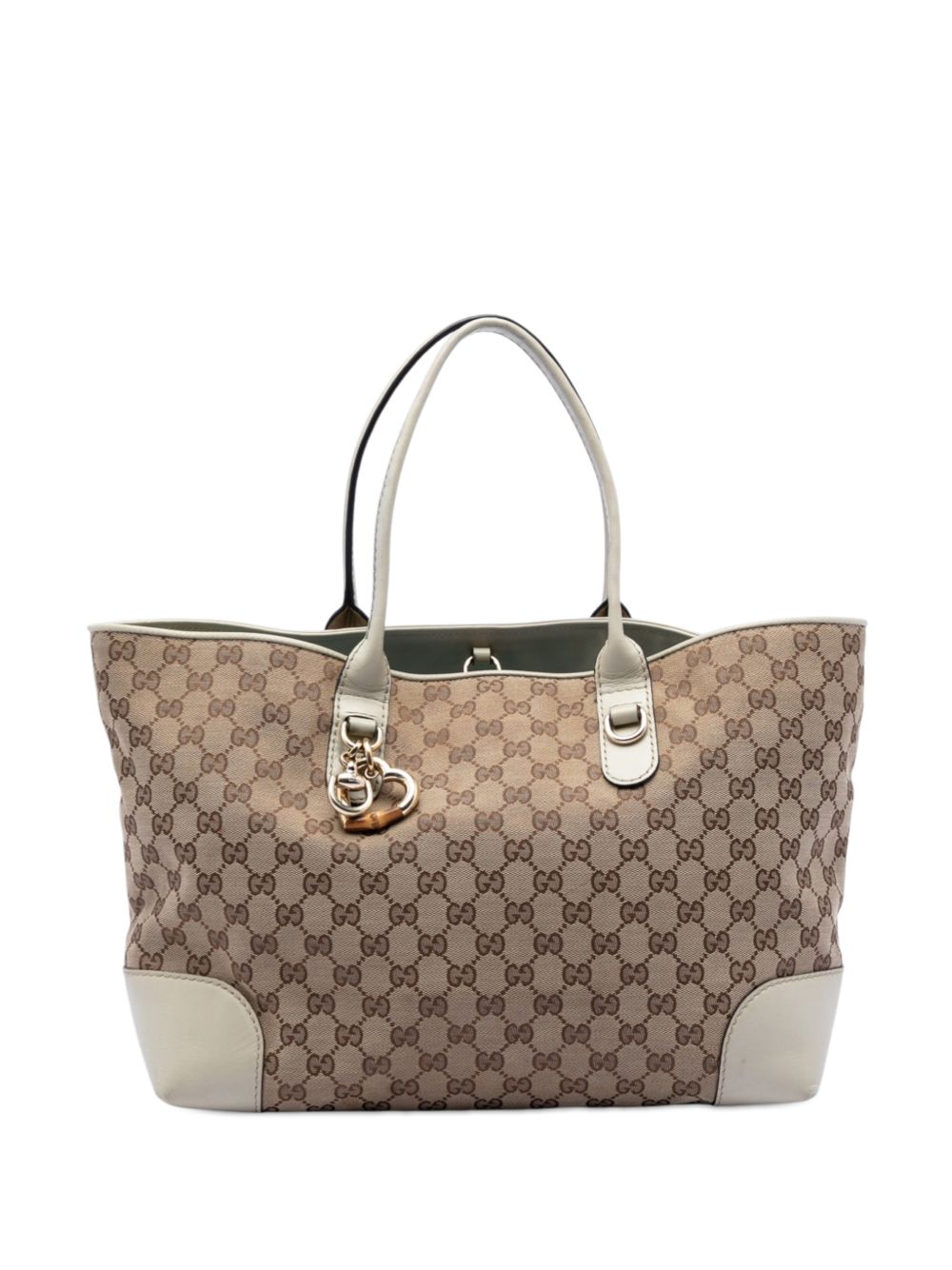 2016-2026 GG Canvas Heart Bit tote bag