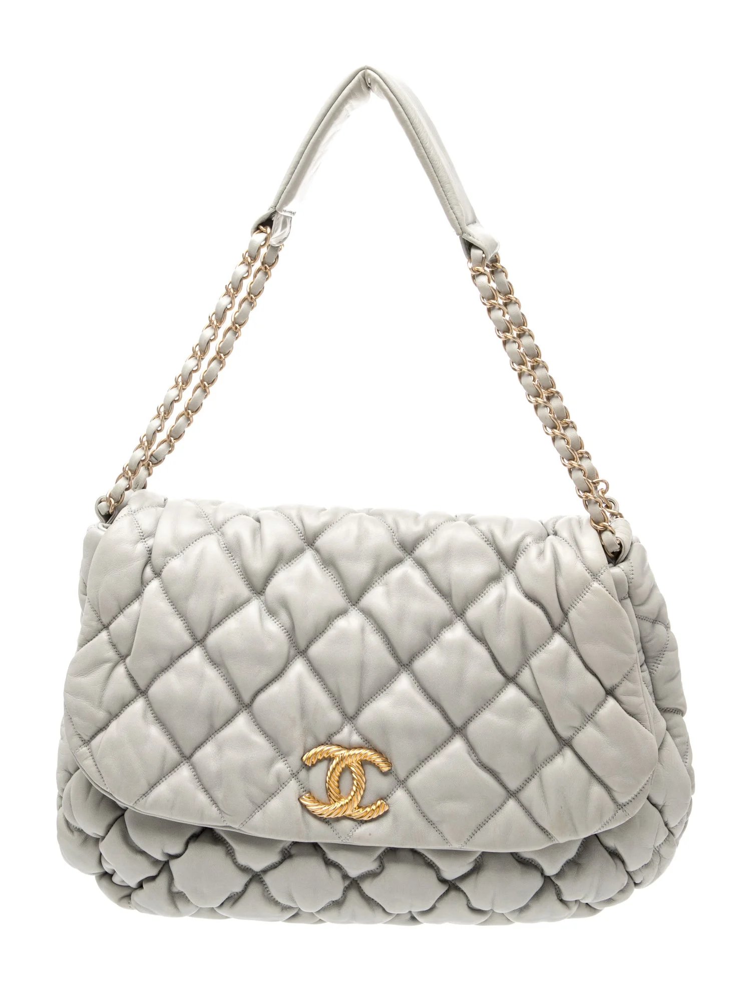 Bubble Quilt Flap Bag