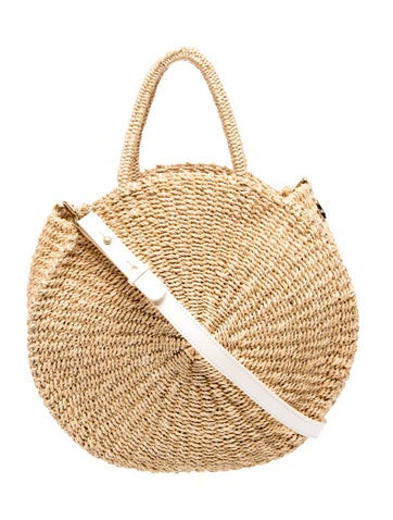 Straw Top Handle Bag
