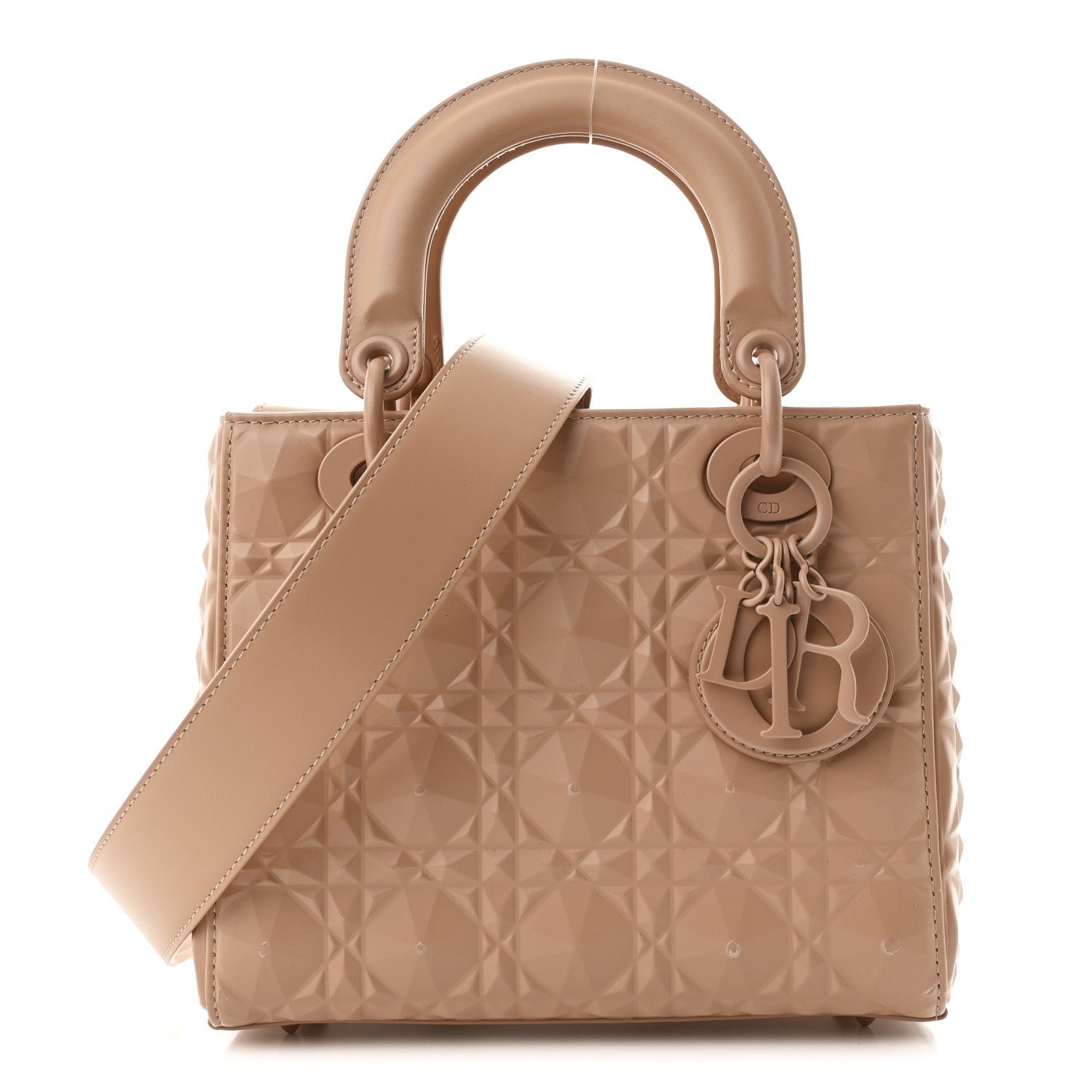 Dior Calfskin Cannage Diamond Small My ABCDior Lady Dior Rose Des Vents