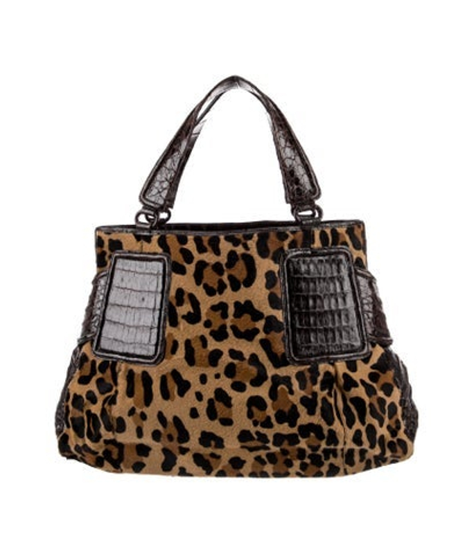 Nancy Gonzalez Gonzalez Ponyhair Top Handle Bag