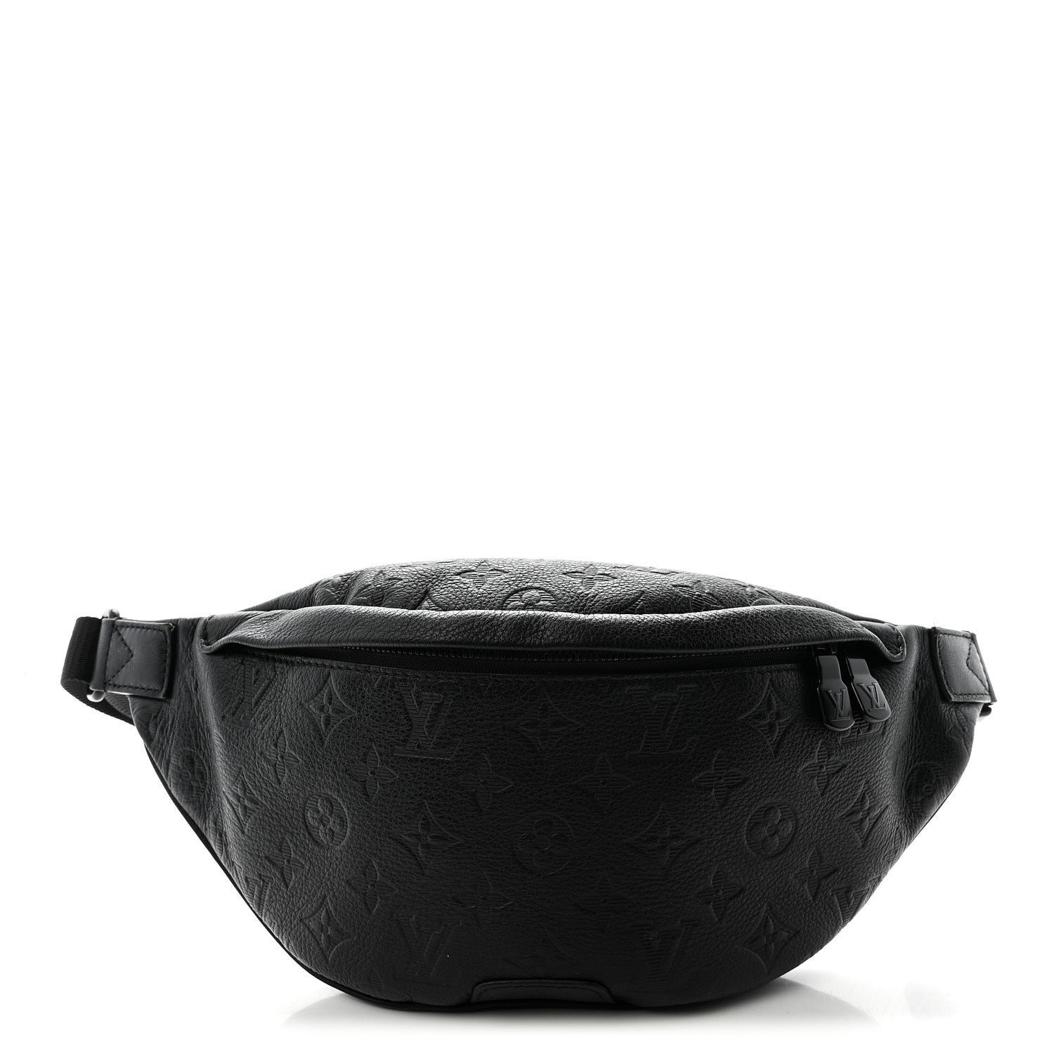 Louis Vuitton Louis Vuitton Calfskin Monogram Shadow Discovery Bumbag Black