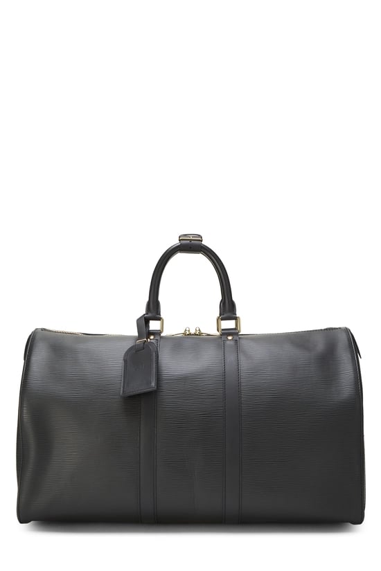 Louis Vuitton Black Epi Keepall 45