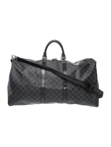 Damier Graphite Keepall Bandouliere 55