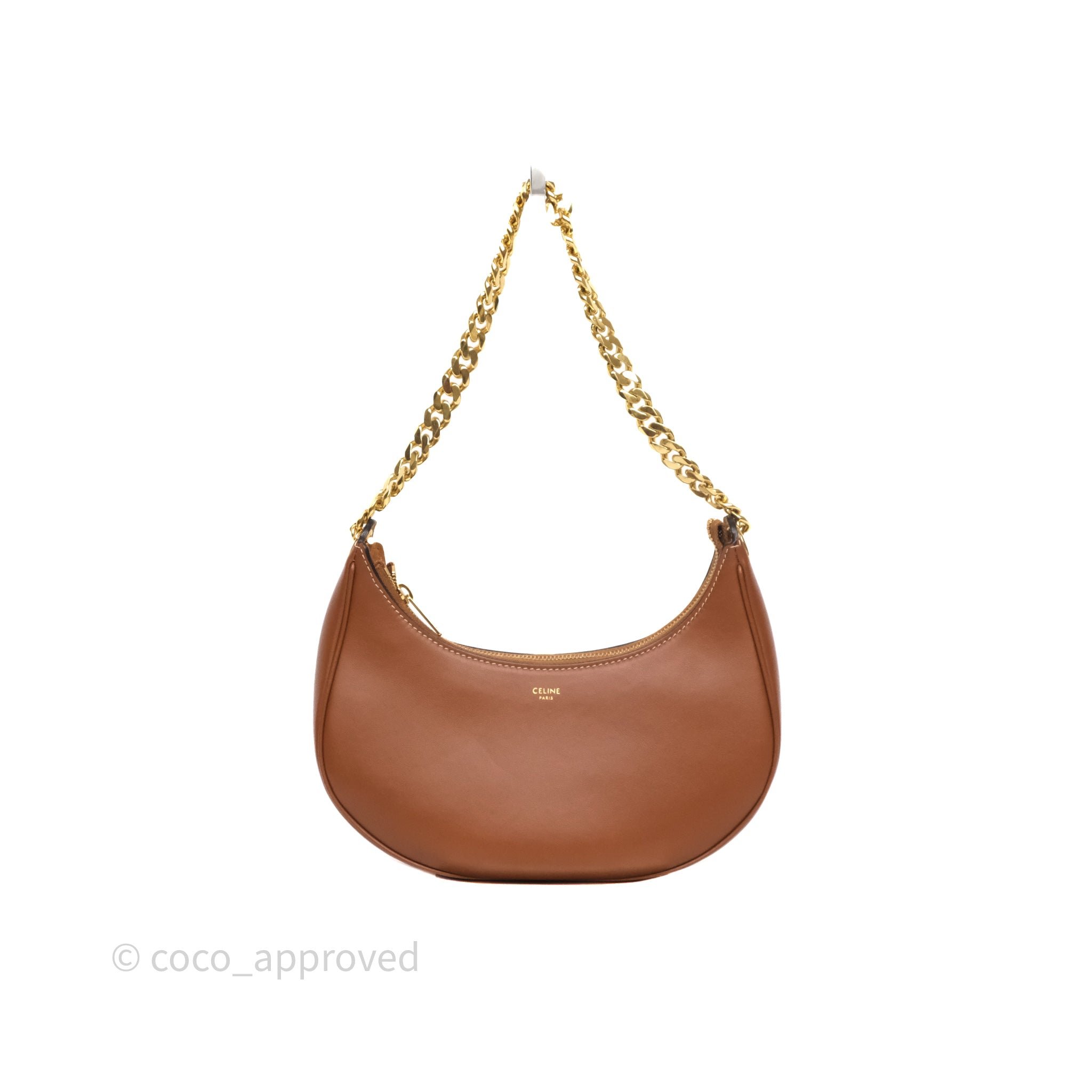 Celine Medium Ava Chain Bag Tan Calfskin