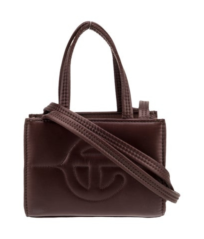 Telfar Nylon Small Chocolate Puff Shopper Small