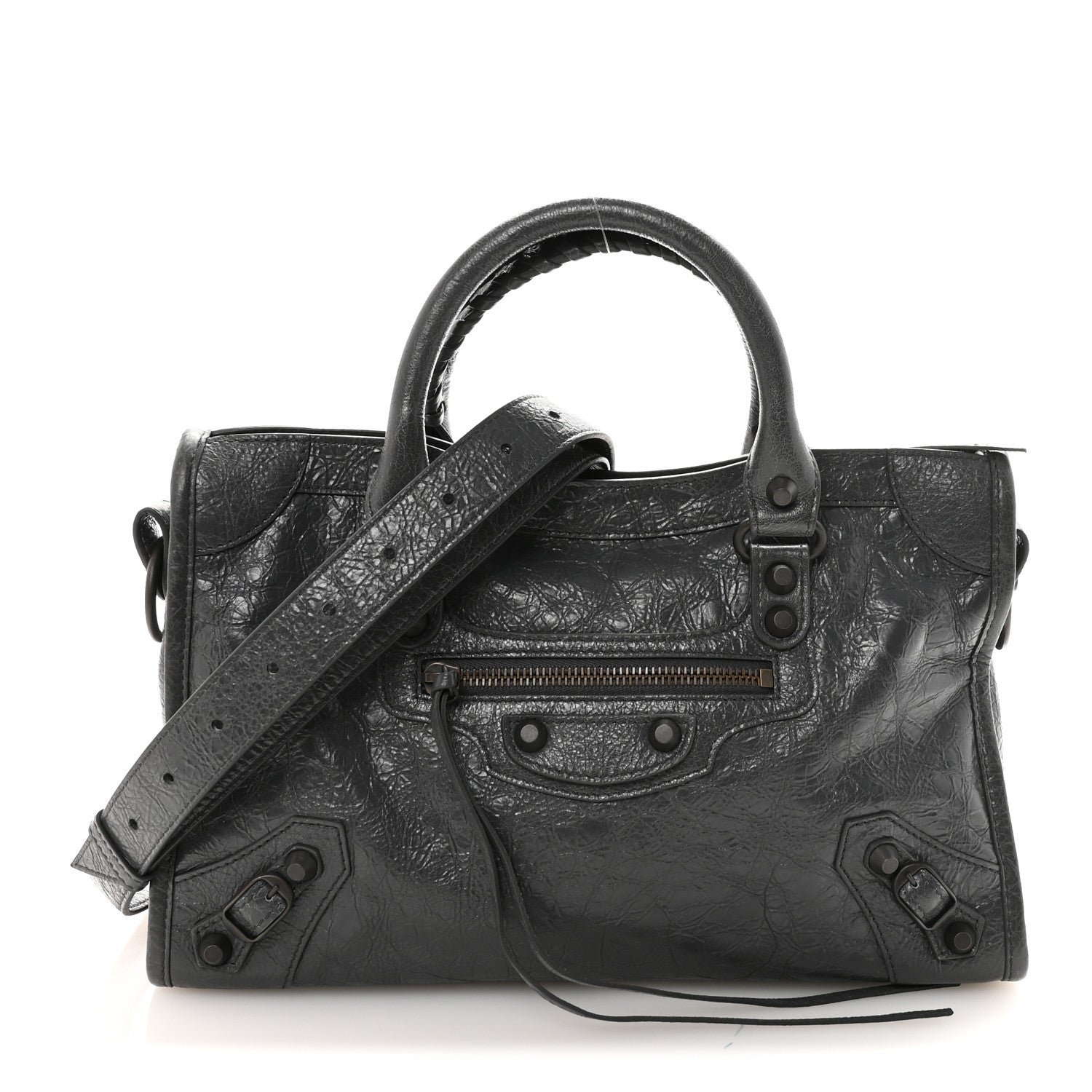 Balenciaga Agneau Arena Classic Hardware Small Le City Volcanic Rock