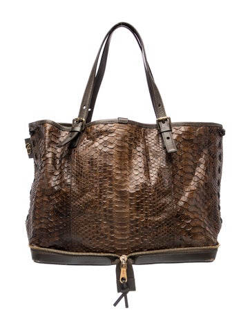 Chloe Python Tote
