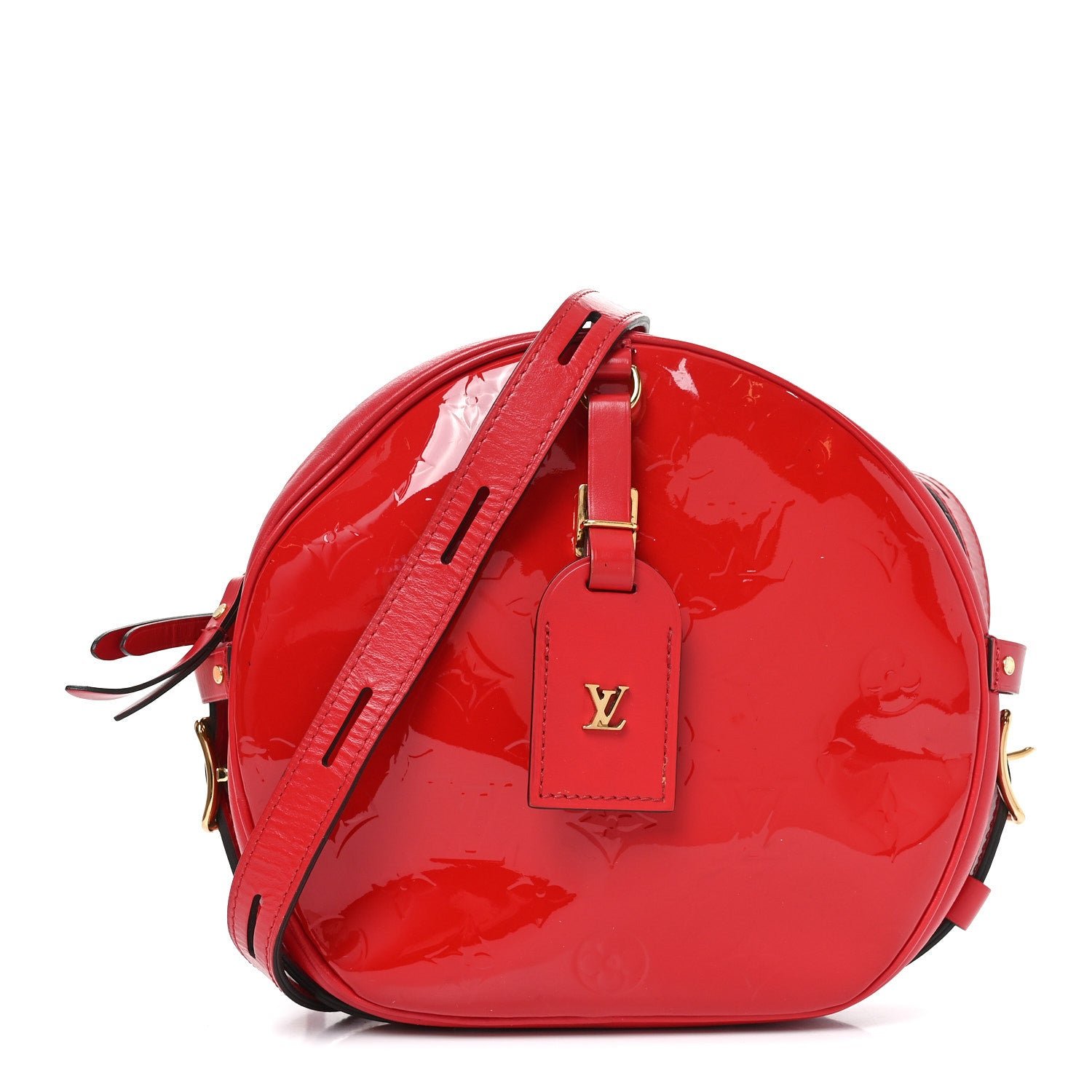 Louis Vuitton Louis Vuitton Vernis Boite Chapeau Souple MM Rouge