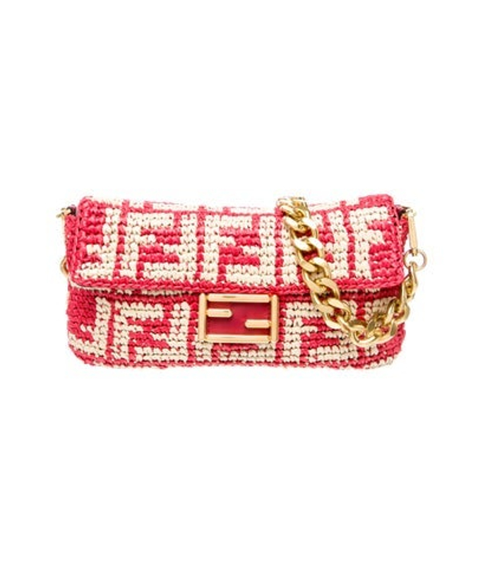 Fendi Raffia Shoulder Bag