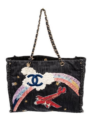 Denim Night Flight Tote