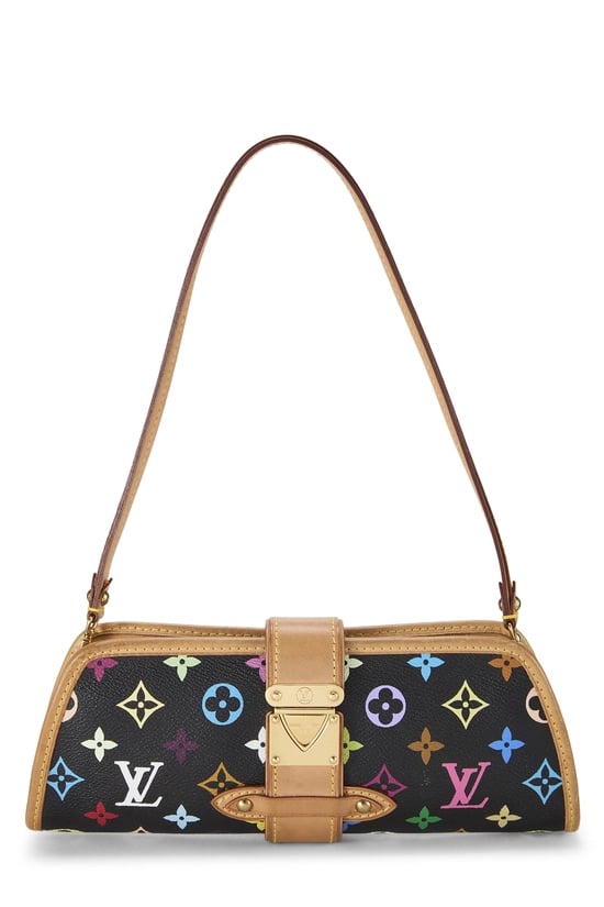 Takashi Murakami x Louis Vuitton Black Monogram Multicolore Shirley