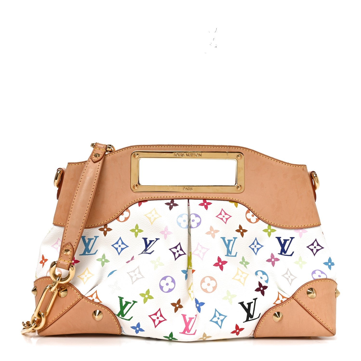 Louis Vuitton Monogram Multicolor Judy MM White