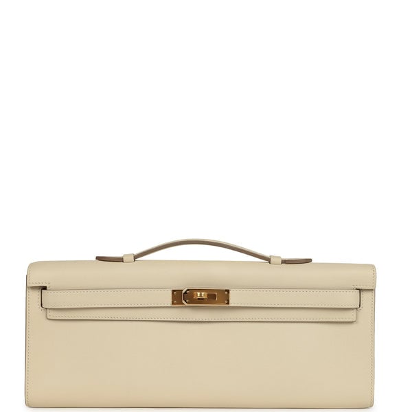 Hermes Hermes Kelly Cut Craie Swift Gold Hardware