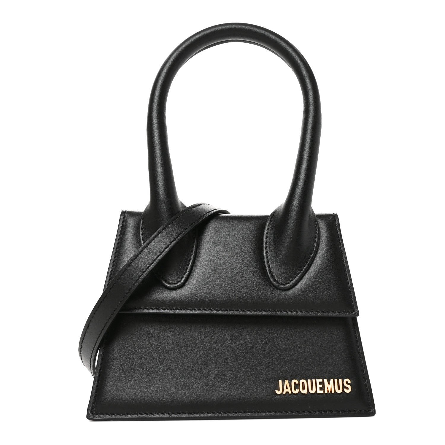 Jacquemus Smooth Calfskin Le Chiquito Moyen Black Black