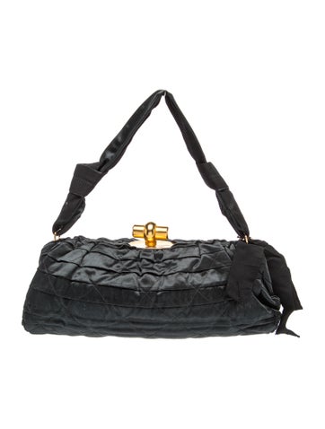Satin Top Handle Bag