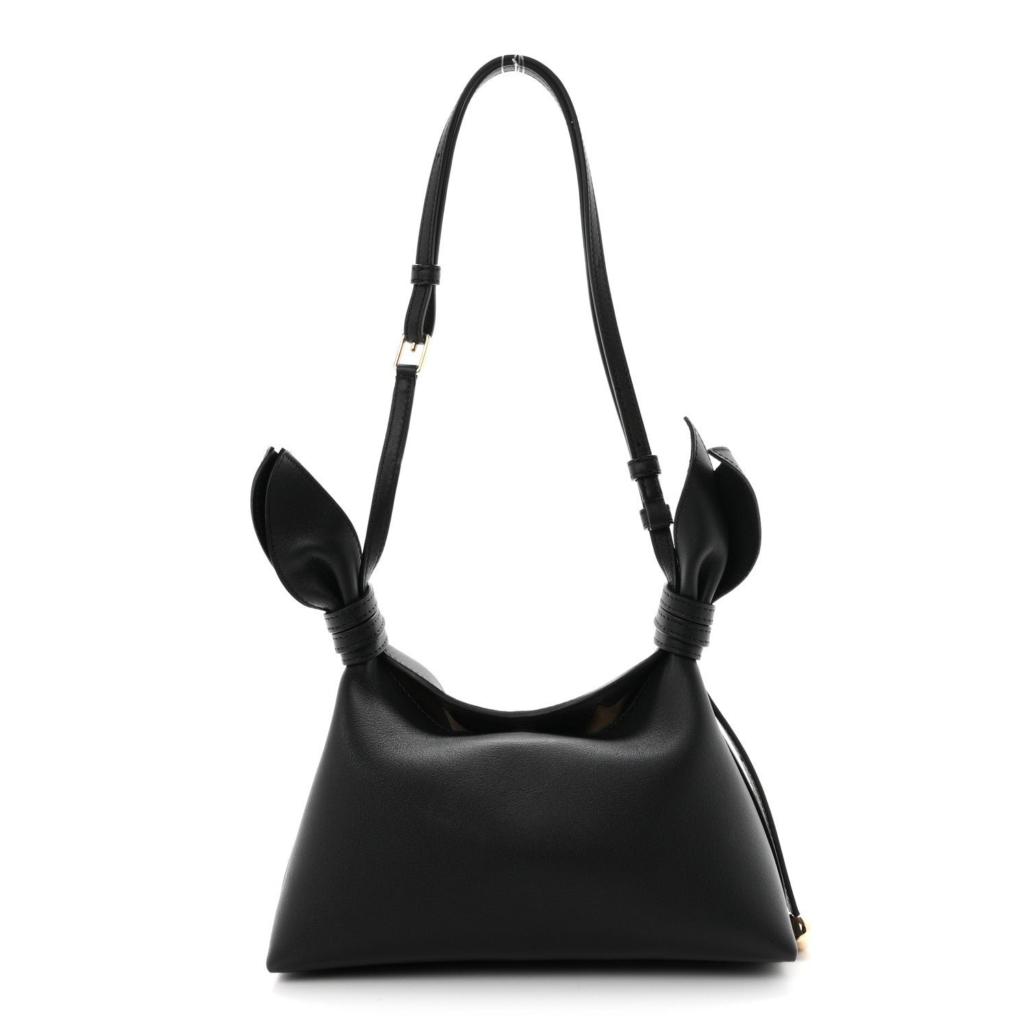 Loewe Smooth Calfskin Mini Scarf Shoulder Bag Black