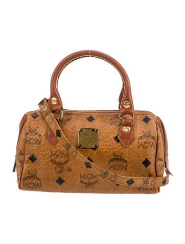 MCM Leather Top Handle Bag