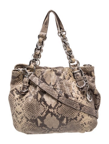 Embossed Leather Shoulder Bag