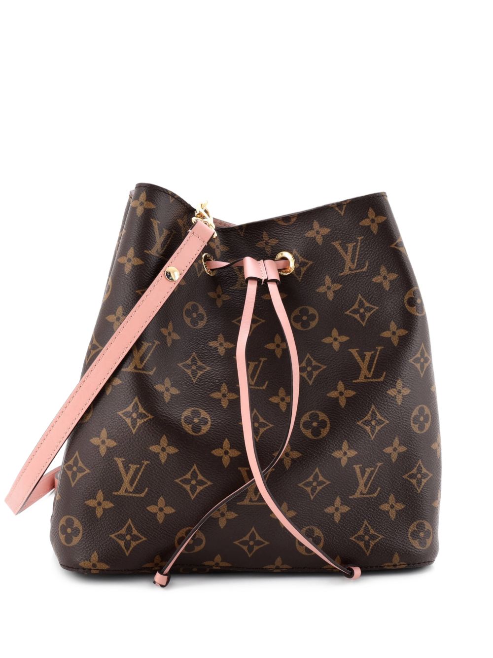 Louis Vuitton NeoNoe Handbag Monogram Canvas with Leather MM bucket bag