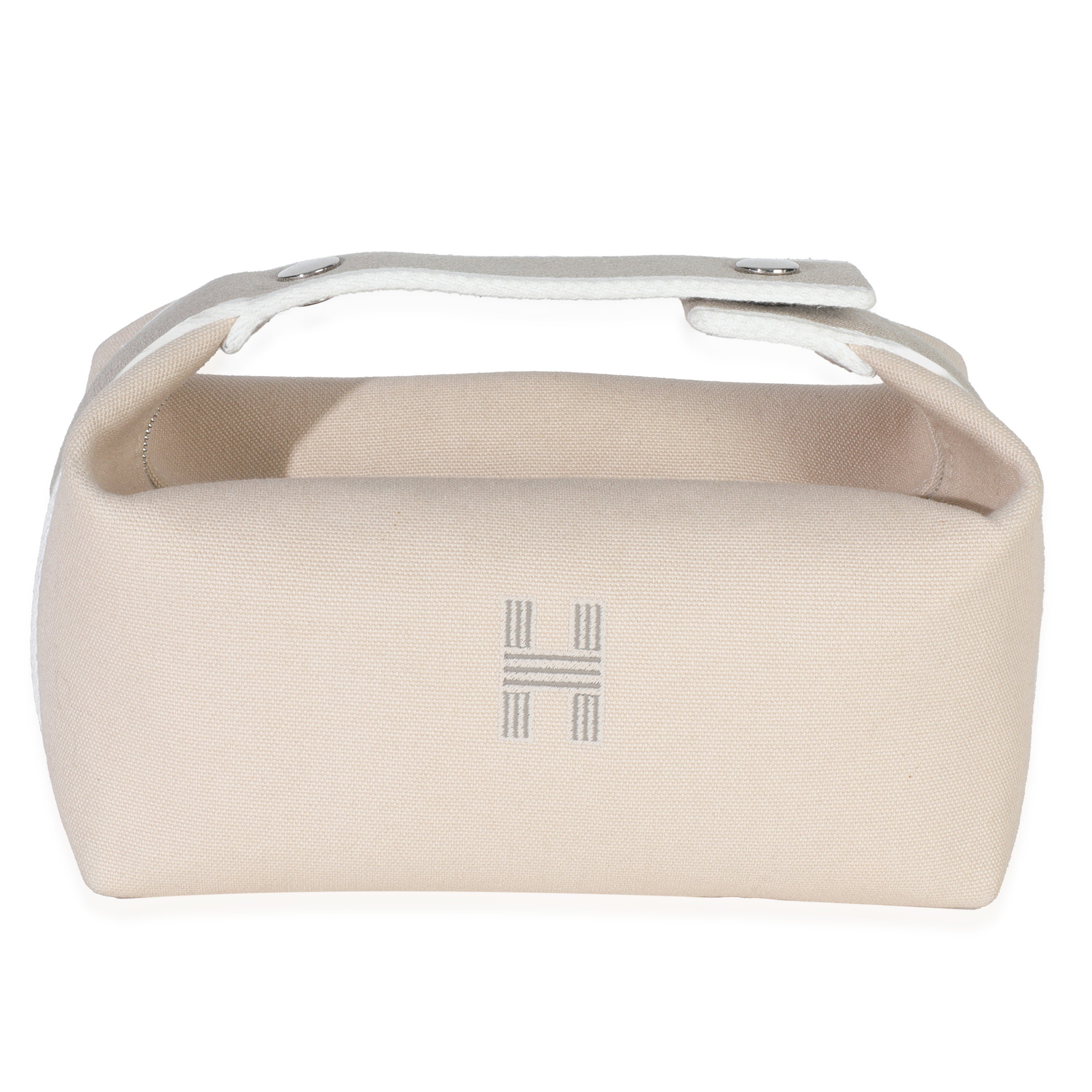 Hermes Naturel Canvas Small Bride-A-Brac Pouch
