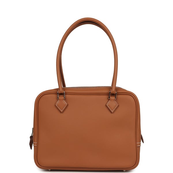Hermes Hermes Mini Plume 21 Bag Gold Swift Palladium Hardware