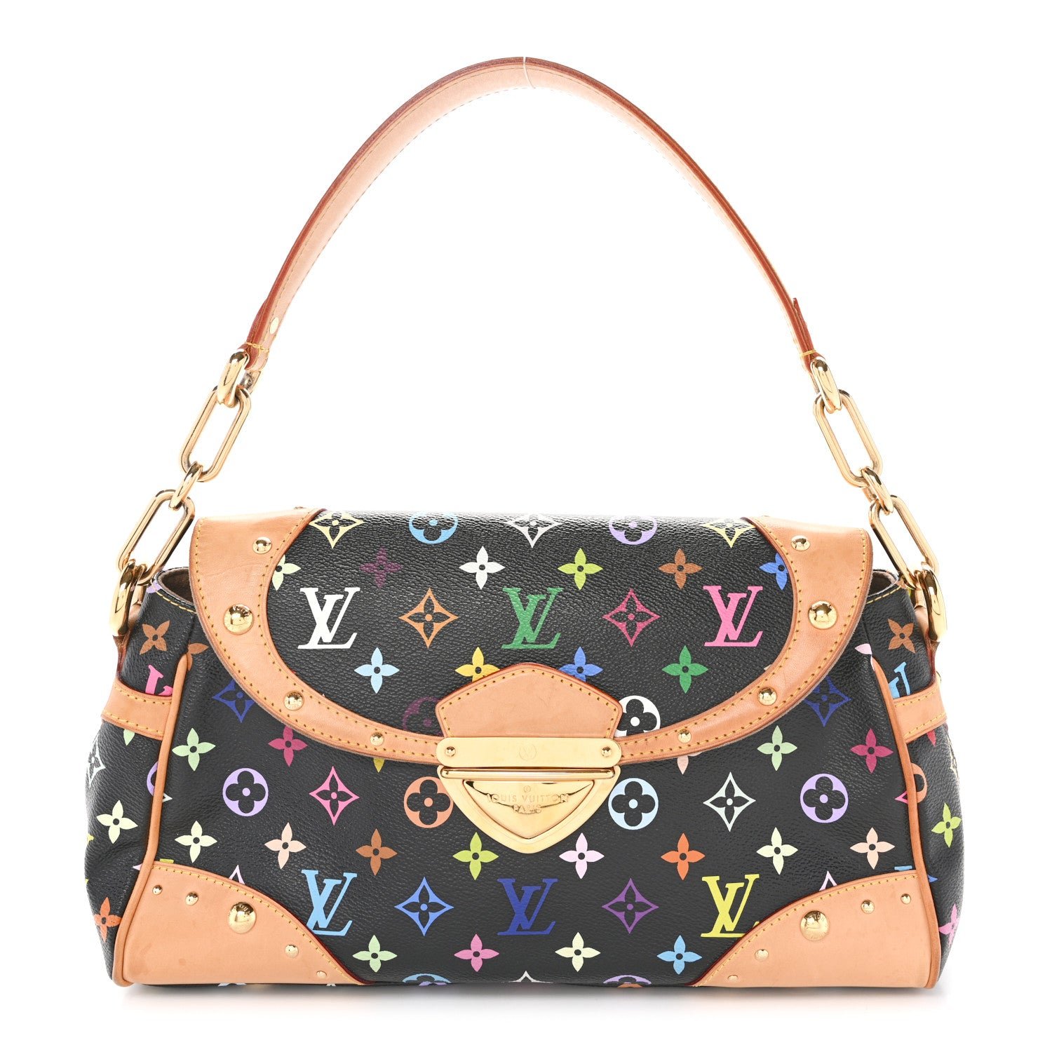 Louis Vuitton Louis Vuitton Monogram Multicolor Beverly MM Black