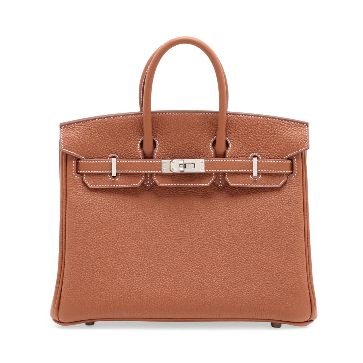 Hermès Birkin 25 Le Tournay Togo Gold Silver Metal Fittings