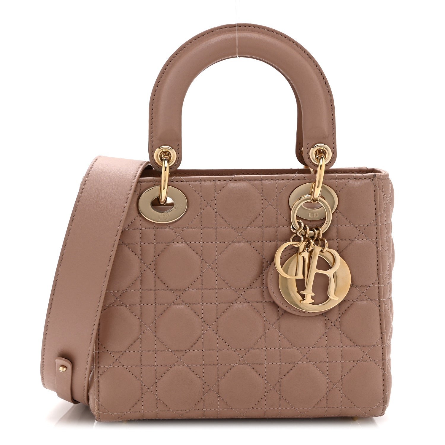 Christian Dior Lambskin Cannage Small My ABCDior Lady Dior Fard
