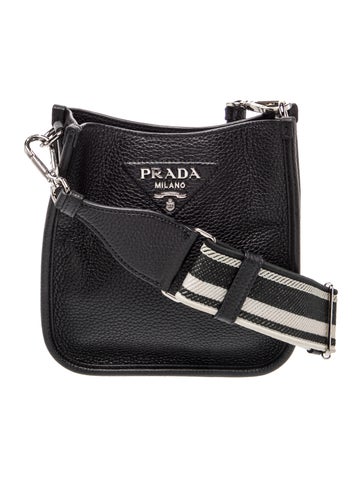 Vitello Daino Leather Crossbody Bag